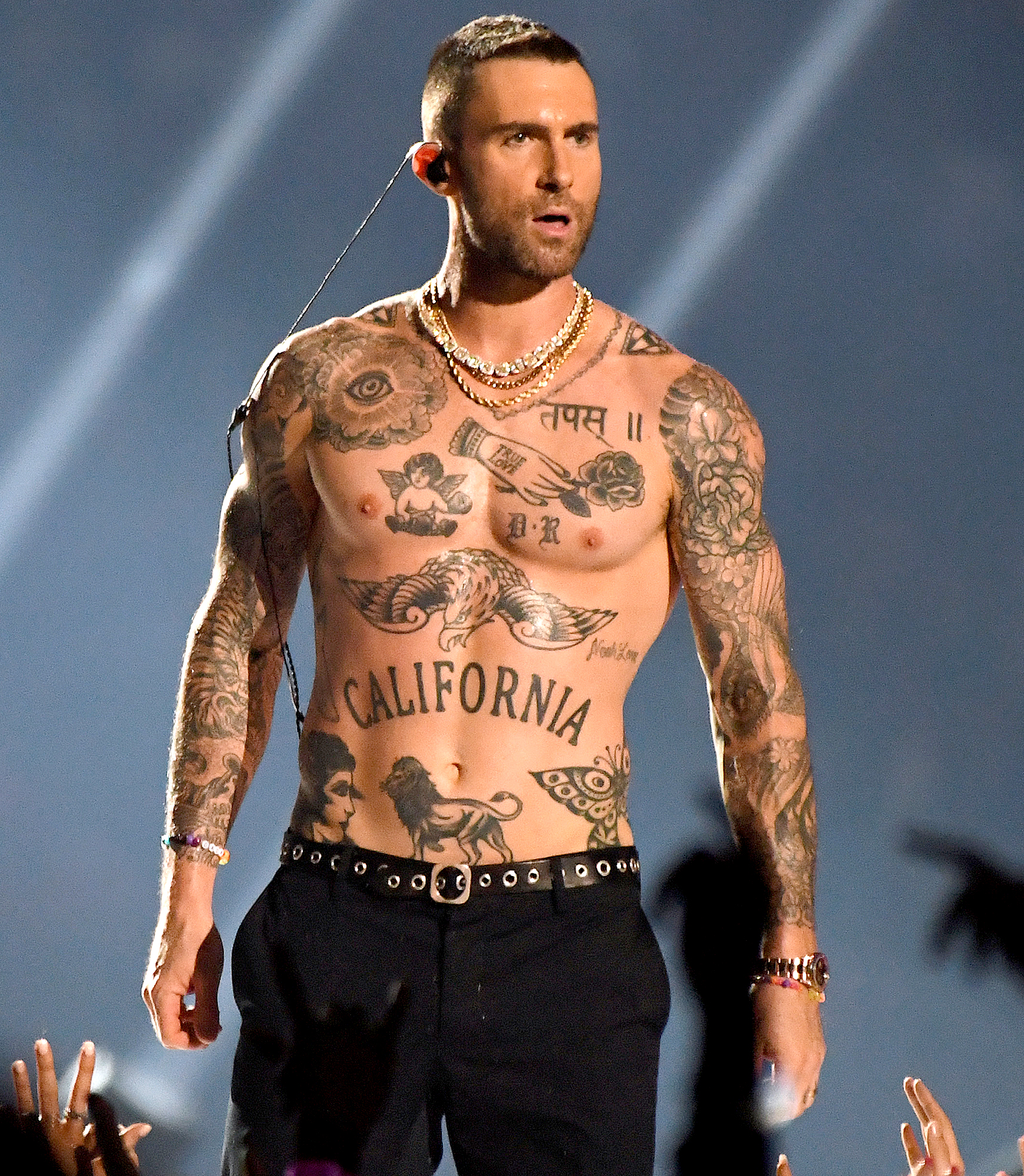 Does Adam Levine's Tattoo Spell 'Bro' With His Nipple as the 'O'?