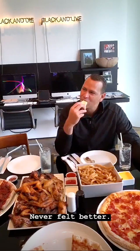 Jennifer Lopez and A-Rod Eat tons After 10 Day Challenge