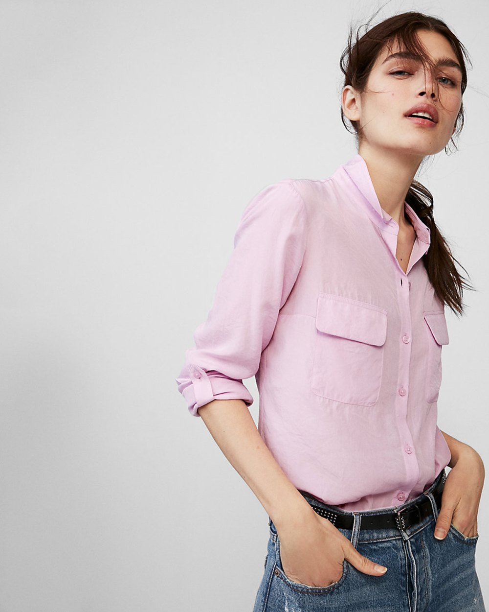 This Favorite Express Button-Up Is on Sale for Under $20 | Us Weekly