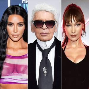 Kim Kardashian, Bella Hadid and Other Stars React to Karl Lagerfeld’s Death Kim Kardashian, Karl Lagerfeld, and Bella Hadid