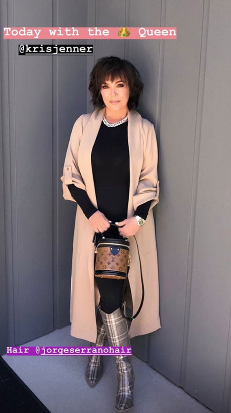 Kris Jenner Is the Latest Star to Debut a Choppy Bob