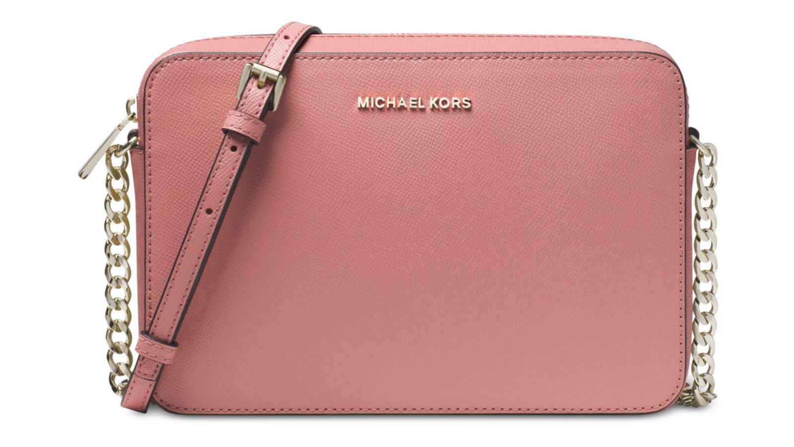 Michael Kors Ladies Red Jade Small Leather Crossbody Bag