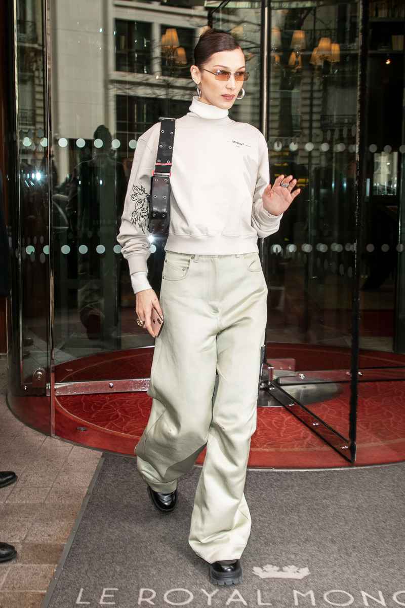 Model Bella Hadid paris fashion week