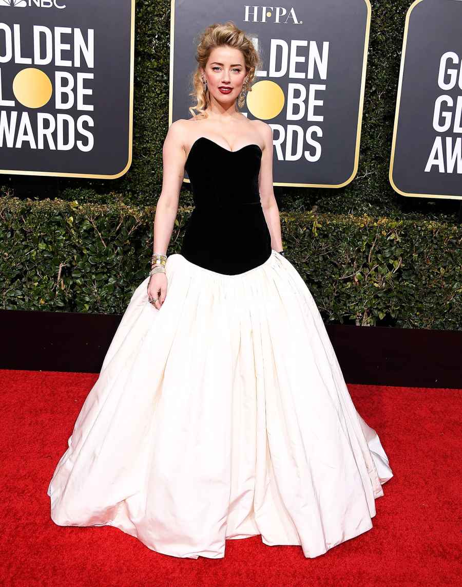 Amber Heard red carpet gallery for Stylish - black and white