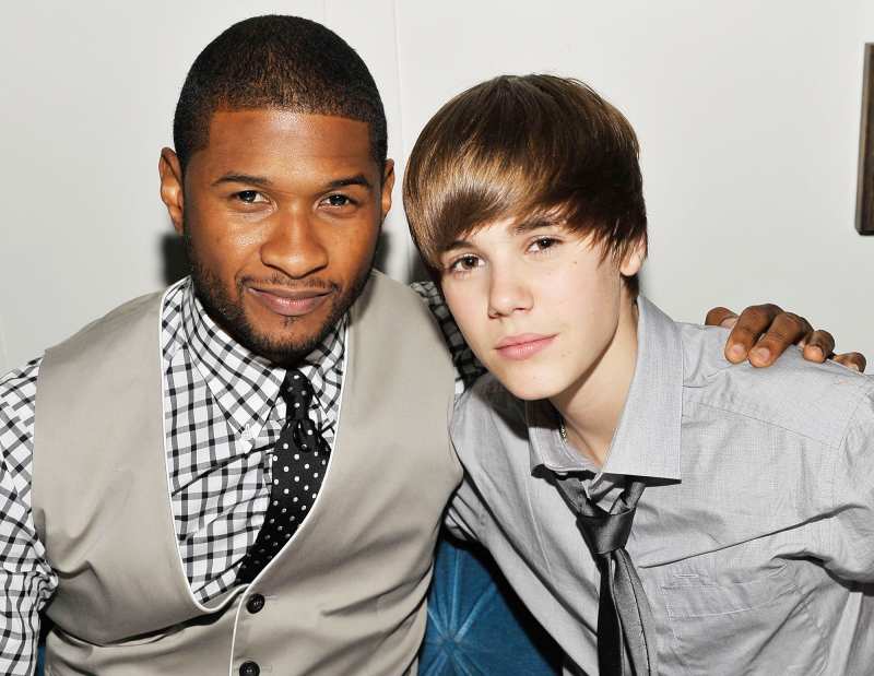 Justin Bieber Through The Years Signs Record Deal Usher