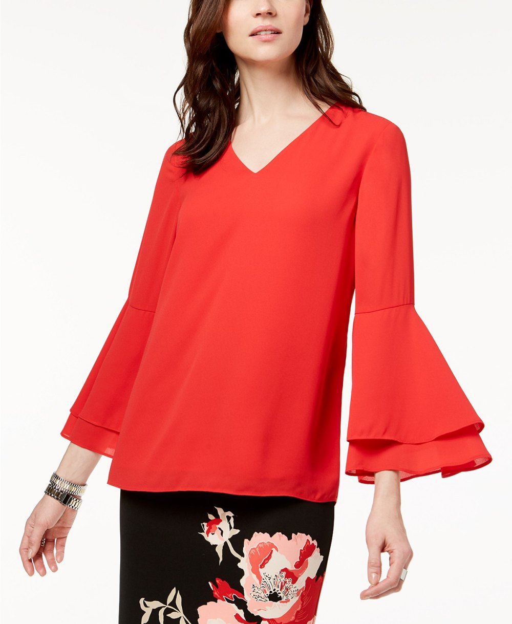 Alfani Blouse Red