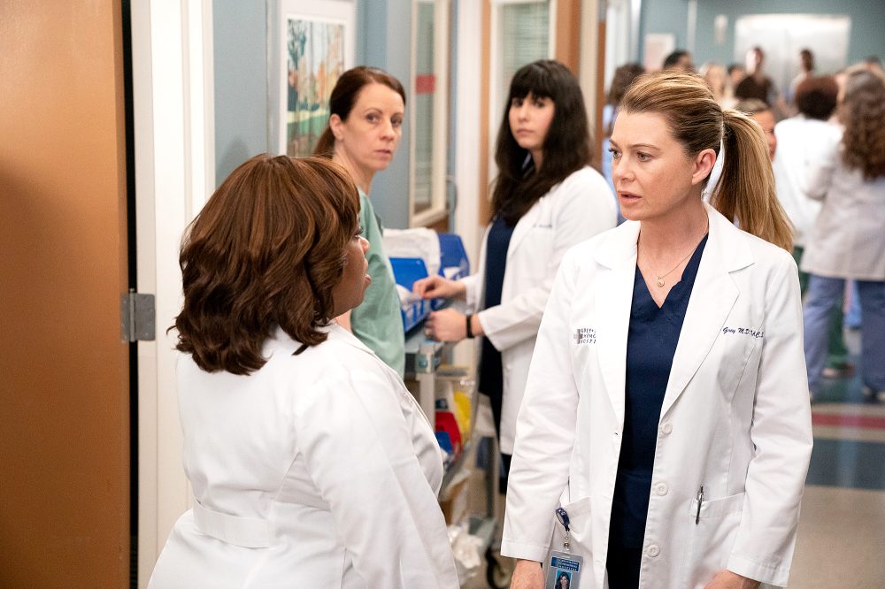 Chandra Wilson and Elle Pompeo on Grey's Anatomy