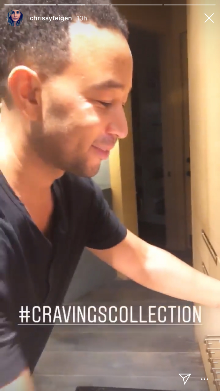 Chrissy Teigen Shows Off Huge Sunday Night Feast Cooked By John Legend, Jokes &lsquo;Life Is Short&rsquo;