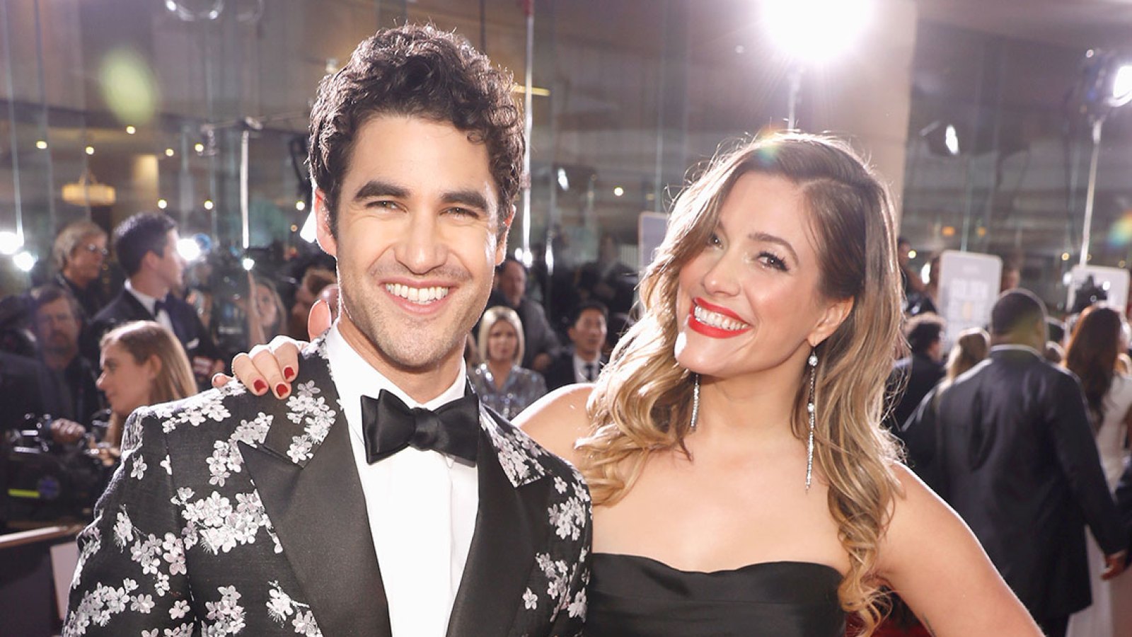Darren Criss and New Wife Mia Share a Kiss at Tom Tom