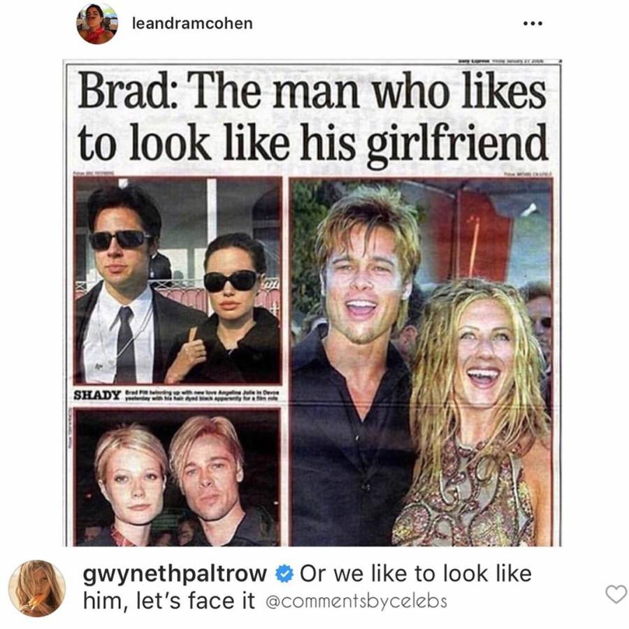 Gwyneth Paltrow's Most Cheeky Instagram Comments