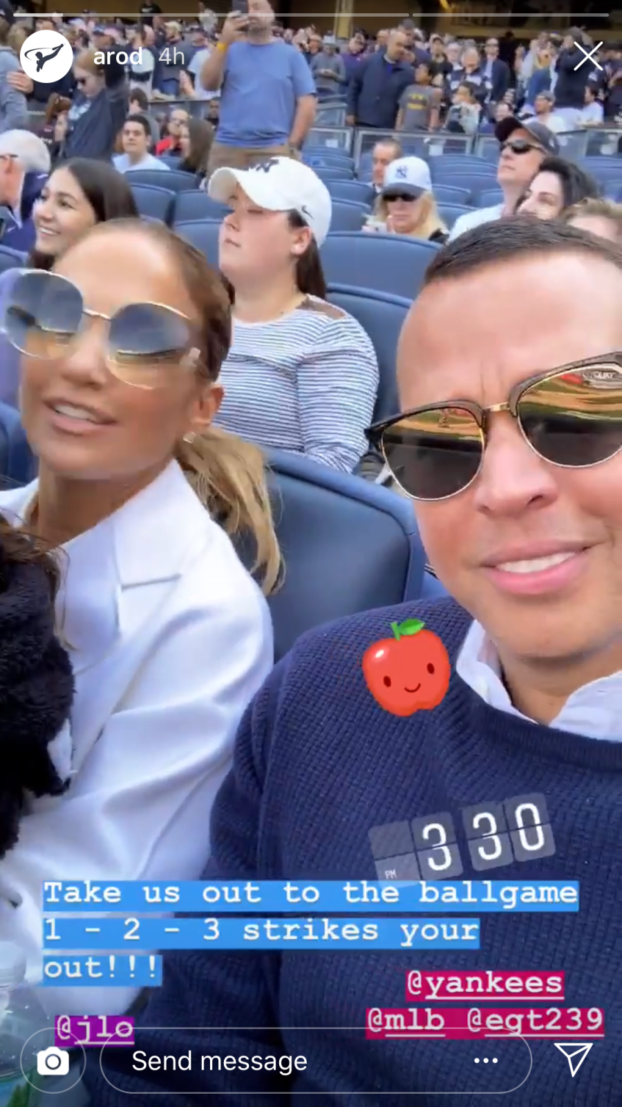 Jennifer Lopez, Alex Rodriguez Take Their Kids to a Yankees Game