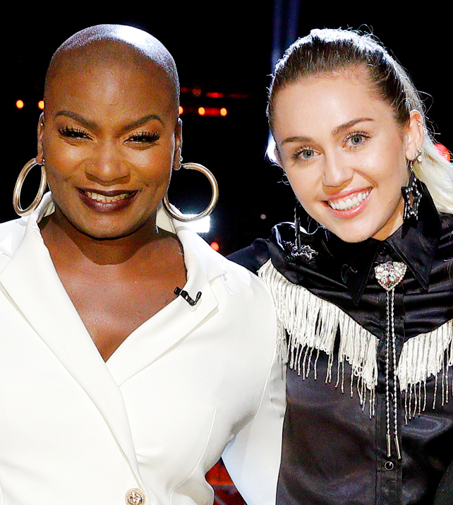 Miley Cyrus Breaks Down at Celebration for Late 'Voice' Star Janice Freeman