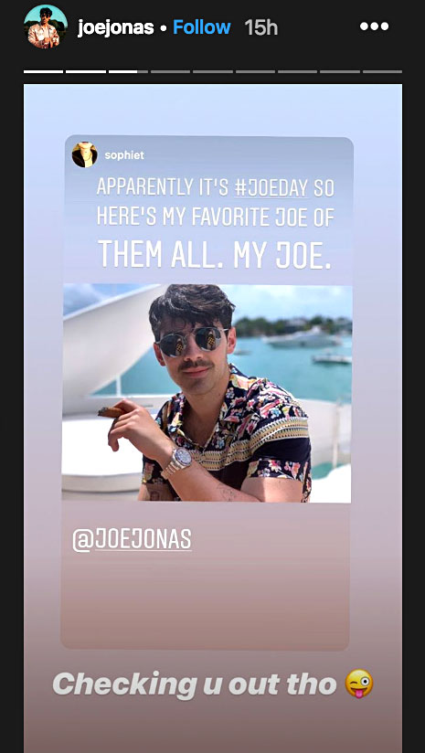 Joe Jonas and Sophie Turner Get Flirty on Instagram