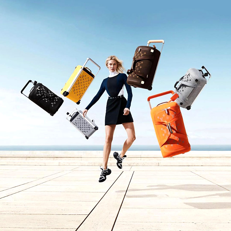 Karlie Kloss Is the Face of Louis Vuitton's Colorful New Soft Luggage Collection