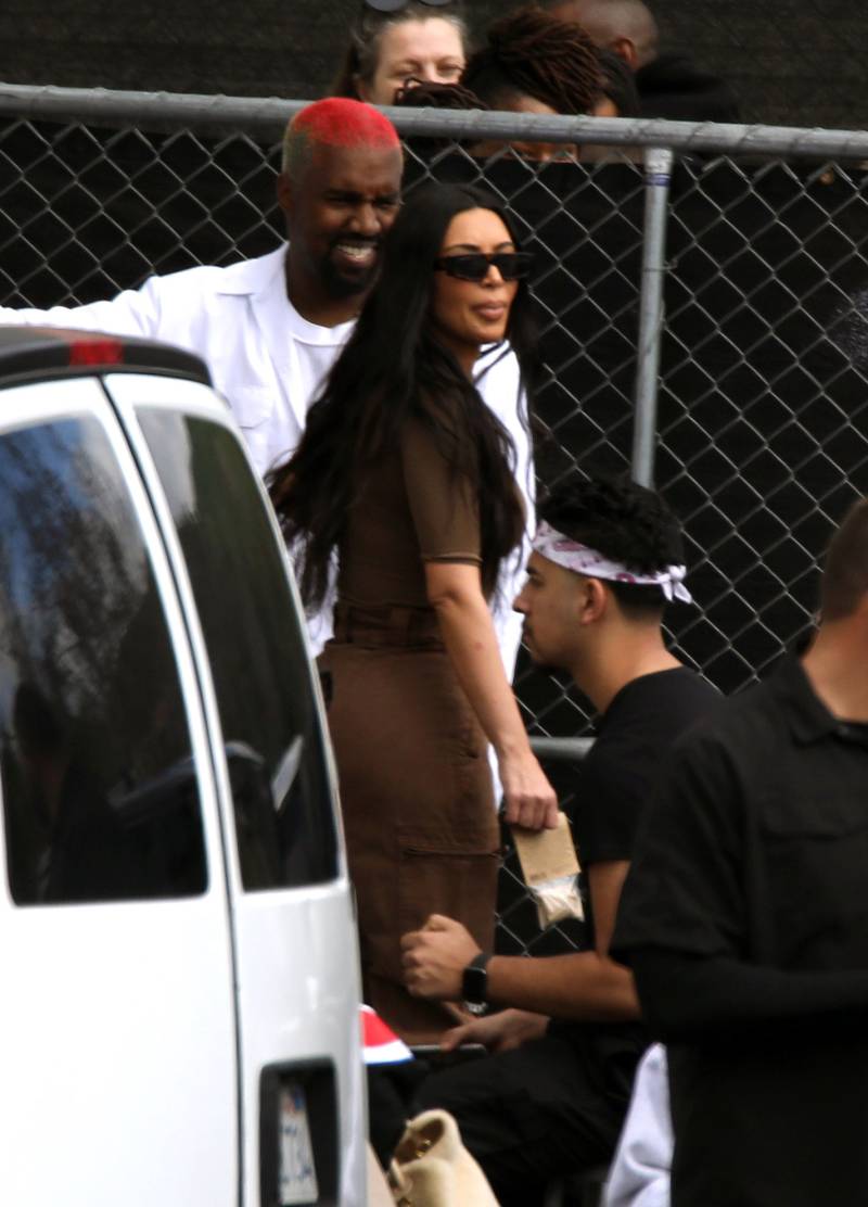 Khloe Kardashian Heads to Church With Kim, Kourtney, Kanye West and Kendall Jenner After Slamming Ex Tristan Thompson01