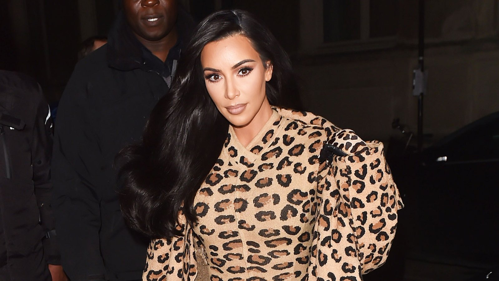 Kim Kardashian Paris Fashion Week Head To Toe Leopard