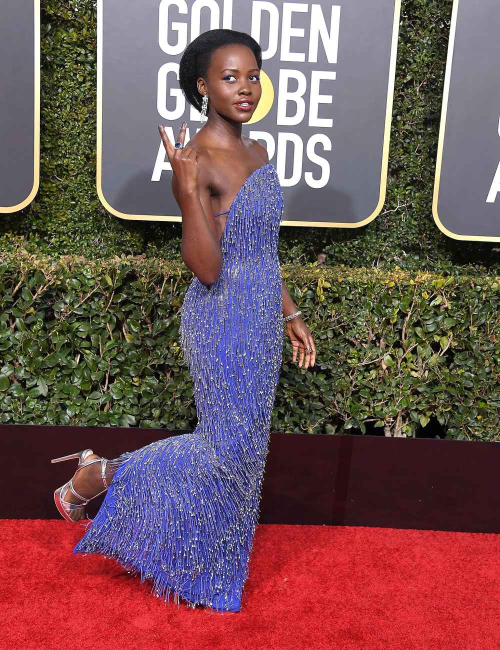 Lupita Nyong'o Can't Stop Wearing These $60 Sandals