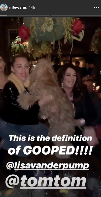 Miley Cyrus Partied With the Cast from VPR, Lisa Vanderpump