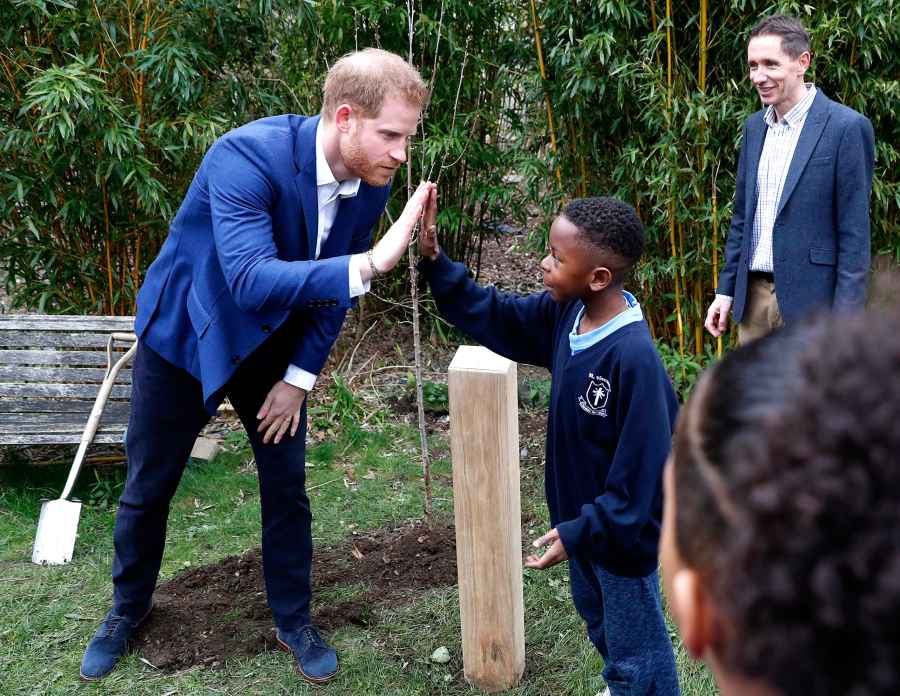 Prince Harry Bonds With Children, Plays With Winnie the Dog During Visit to St. Vincent’s Catholic Primary School