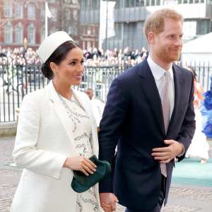 Prince Harry and Pregnant Duchess Meghan Attend His Cousin Zara Tindall’s Daughter's Christening