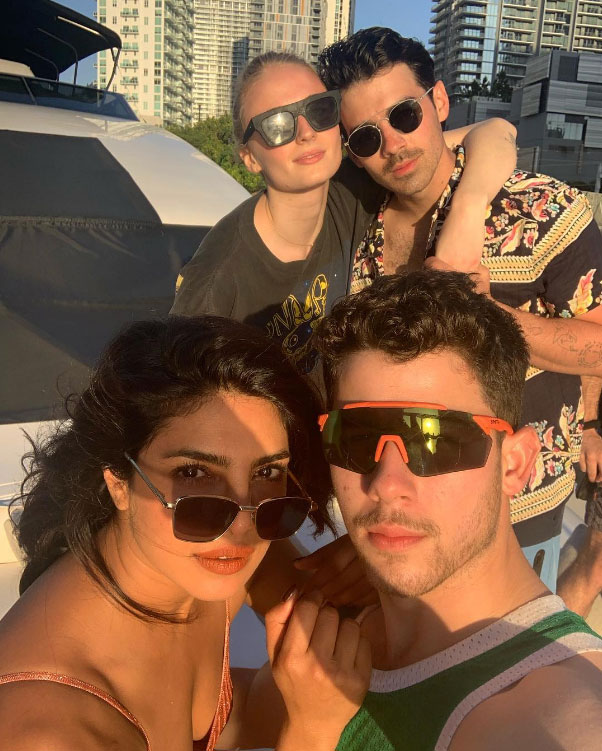 Priyanka Chopra, Sophie Turner Dance to 'Sucker' On Yacht, Ride Jet Skis on Miami Trip With Jonas Brothers