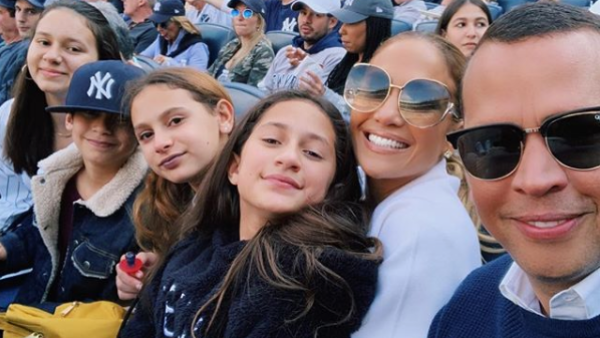 Jennifer Lopez, Alex Rodriguez Take Their Kids to a Yankees Game