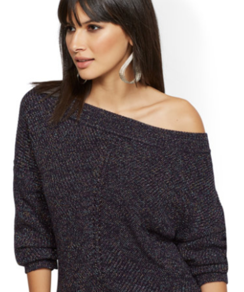 Shimmering Sweater Blue