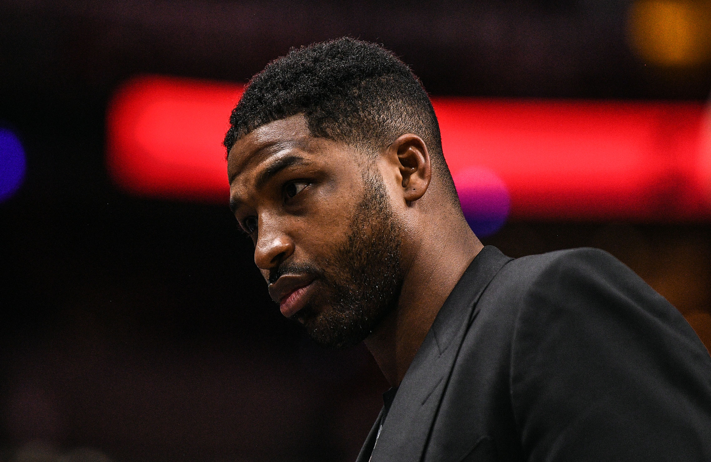 Tristan Thompson Listens to Song About Taking 'Secrets' to the 'Grave'