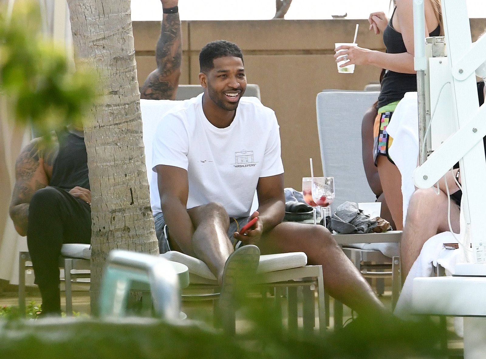 Tristan Thompson Relaxes at Pool Party With Multiple Women After Khloe Kardashian Split
