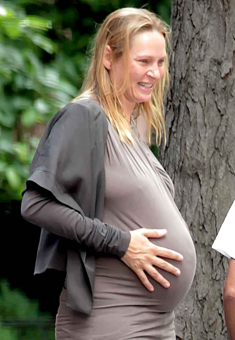 Uma-Thurman-pregnant