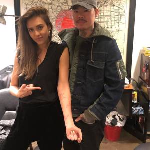 How Miley Cyrus, Zoe Kravitz and Jessica Alba's Tattoo Artist Dr. Woo Creates His Designs