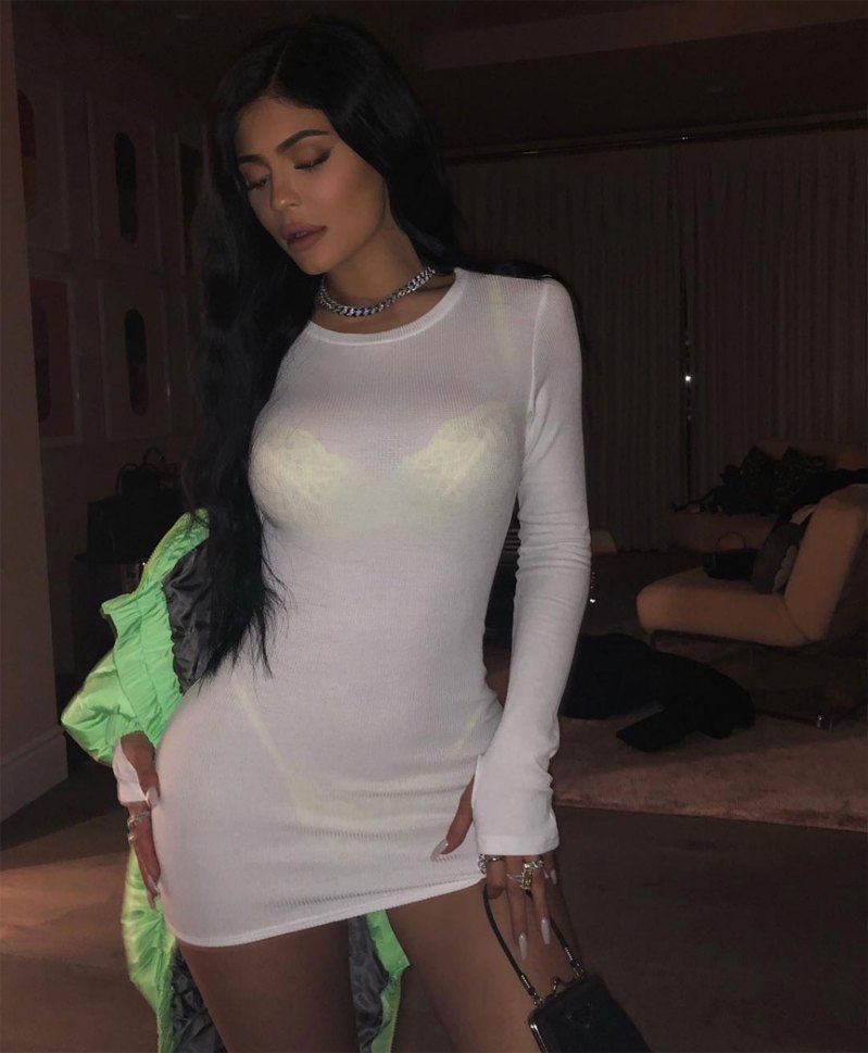 Kylie Jenner’s Version of the Naked Dress Includes Neon Lingerie