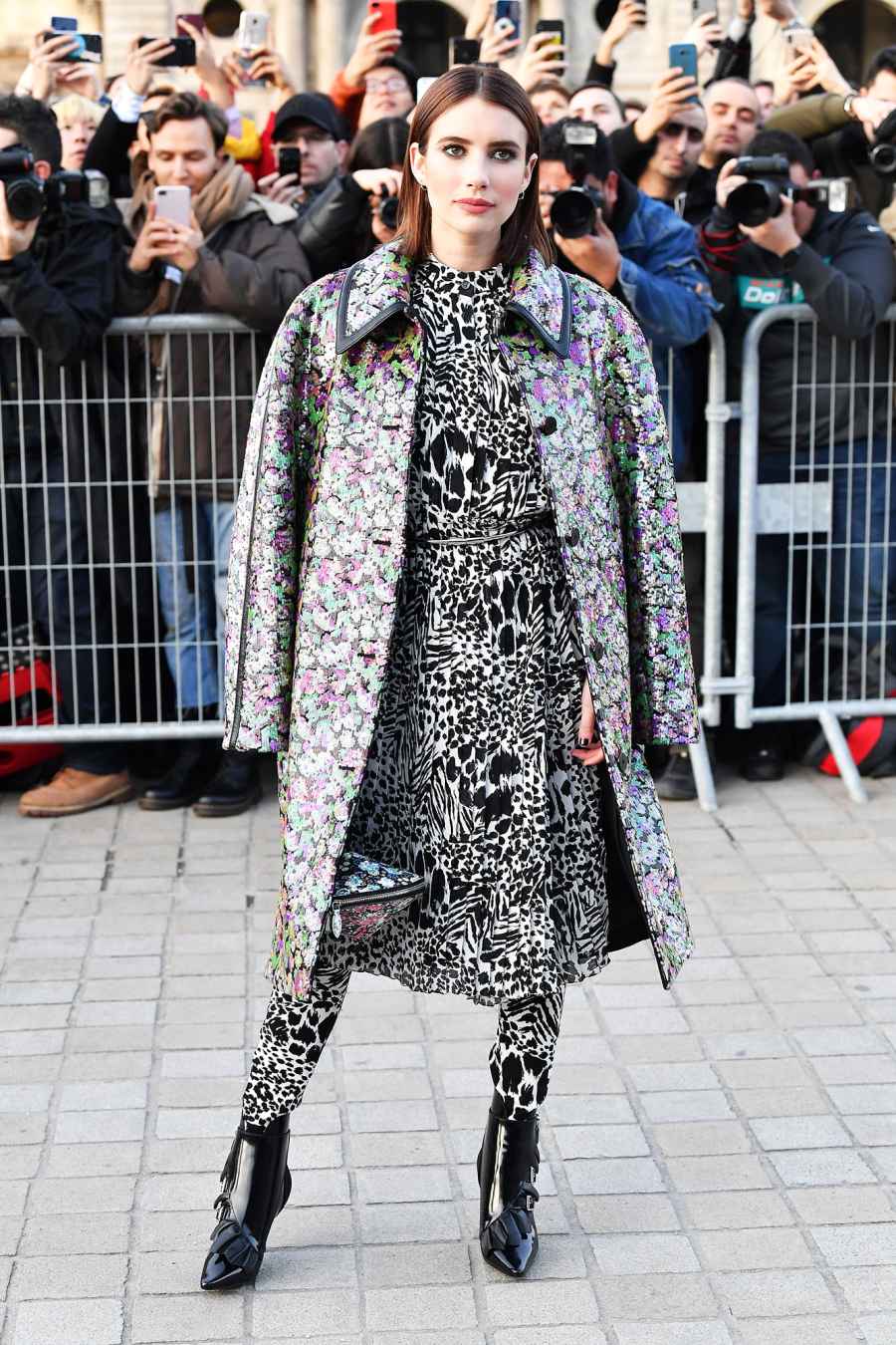 Emma Roberts Stars Closed Out Paris Fashion Week on a Sartorial High Note