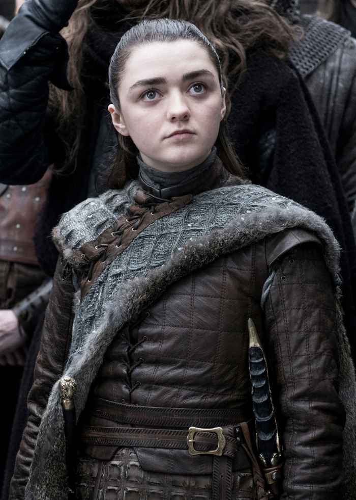 Maisie Williams as Arya Stark game of thrones got hair