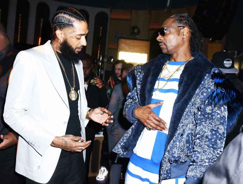 Celebrities Pay Tribute Nipsey Hussle Snoop Dogg