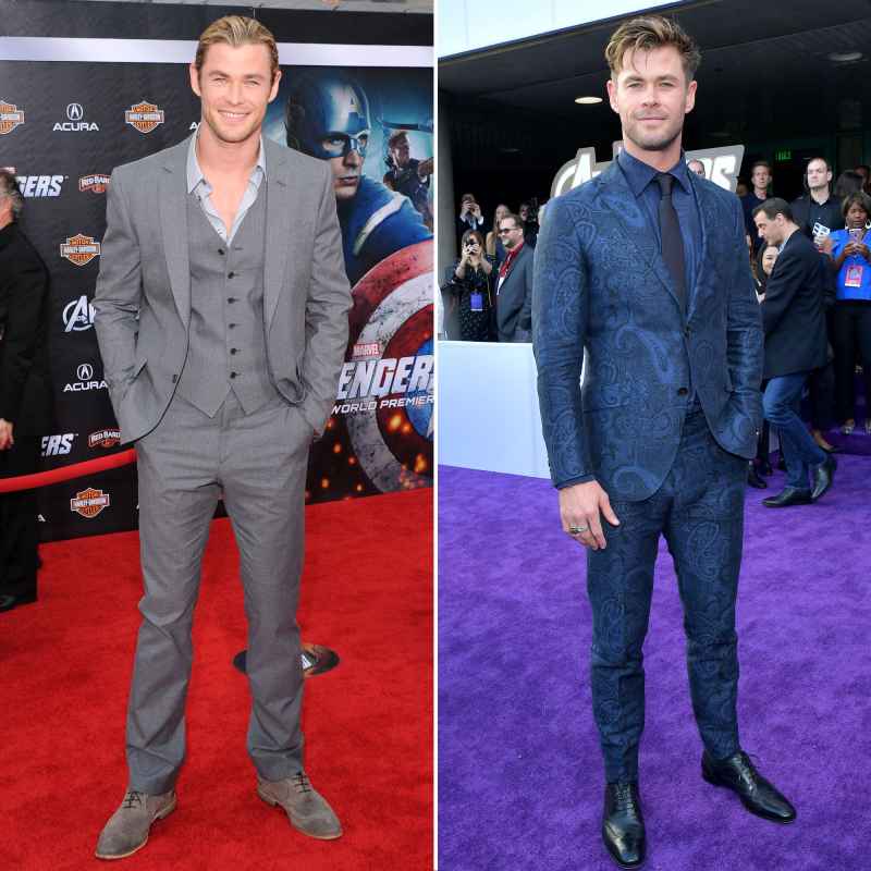 Chris Hemsworth Avengers Premiere First Super Red Carpet to Their Last