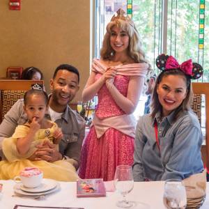 Chrissy Teigen John Legend Luna Disneyland Birthday