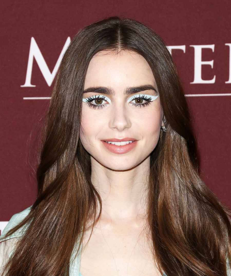 Lily Collins’ Abstract Cat Eye