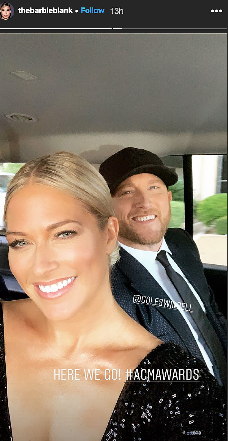 Cole Swindell Debuts His Relationship With Barbie Blank at ACM Awards 2019