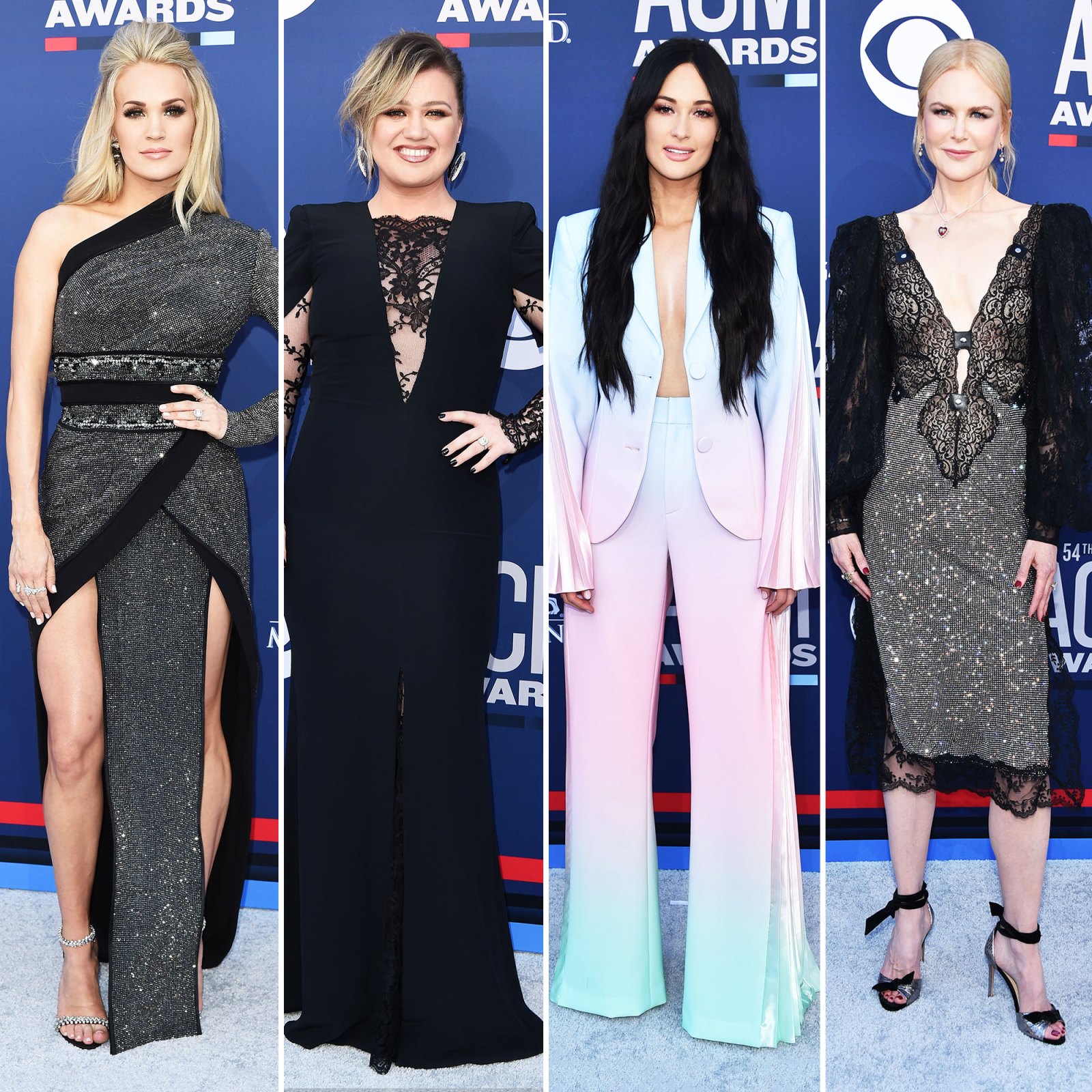 Carrie Underwood, Kelly Clarkson, Kacey Musgraves and Nicole KidmanThe Best Looks From the Country Music Awards Red Carpet