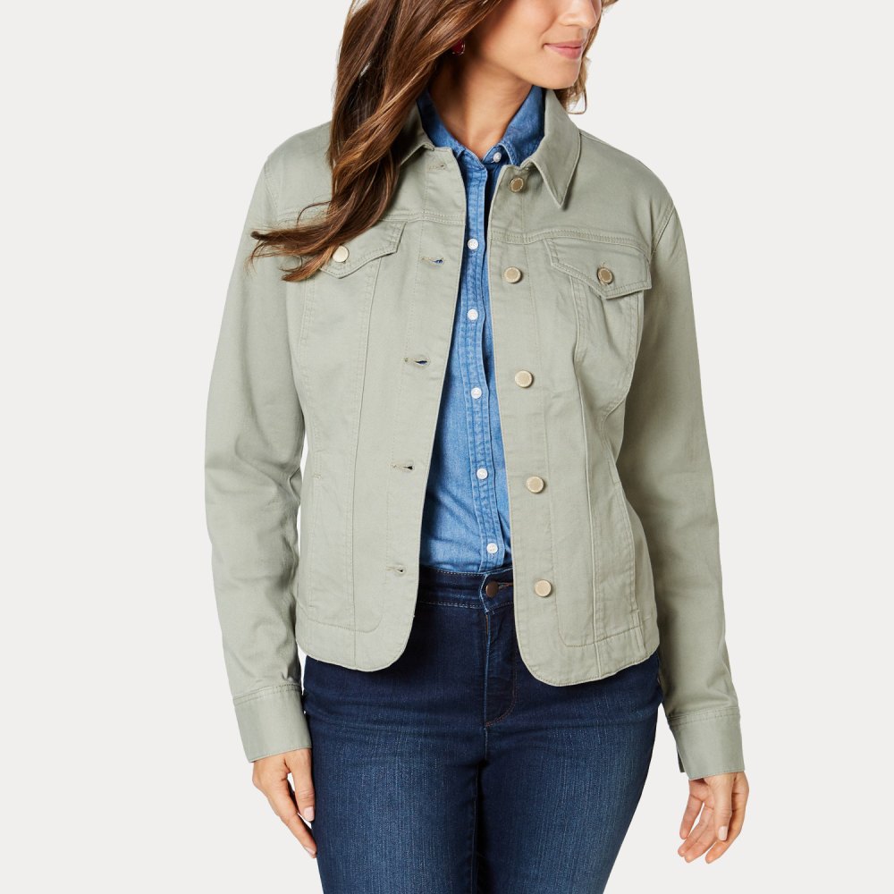 Denim Jacket Green
