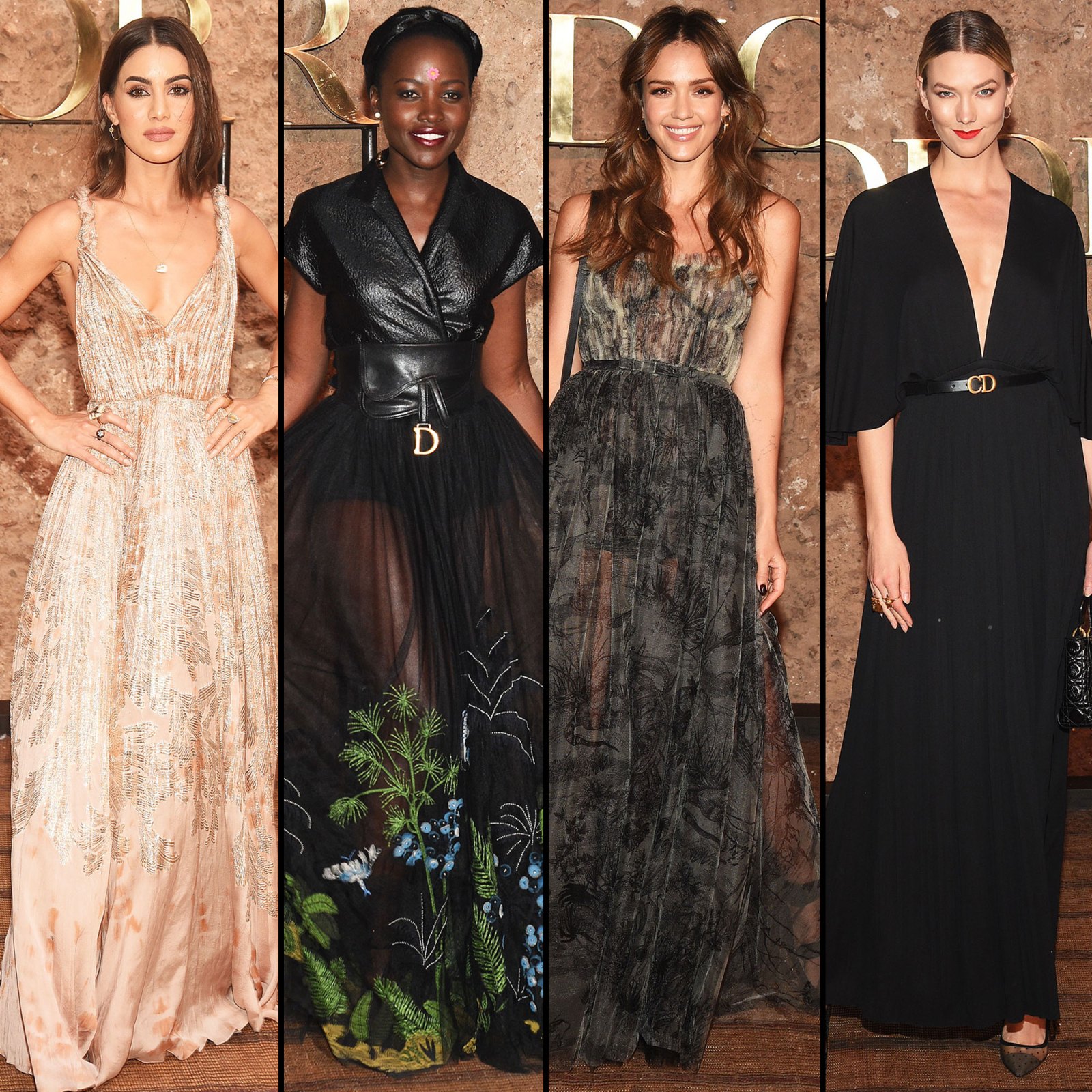 Dior Resort Show Front Row Camila Coelho, Lupita Nyong'o, Jessica Alba, and Karlie Kloss