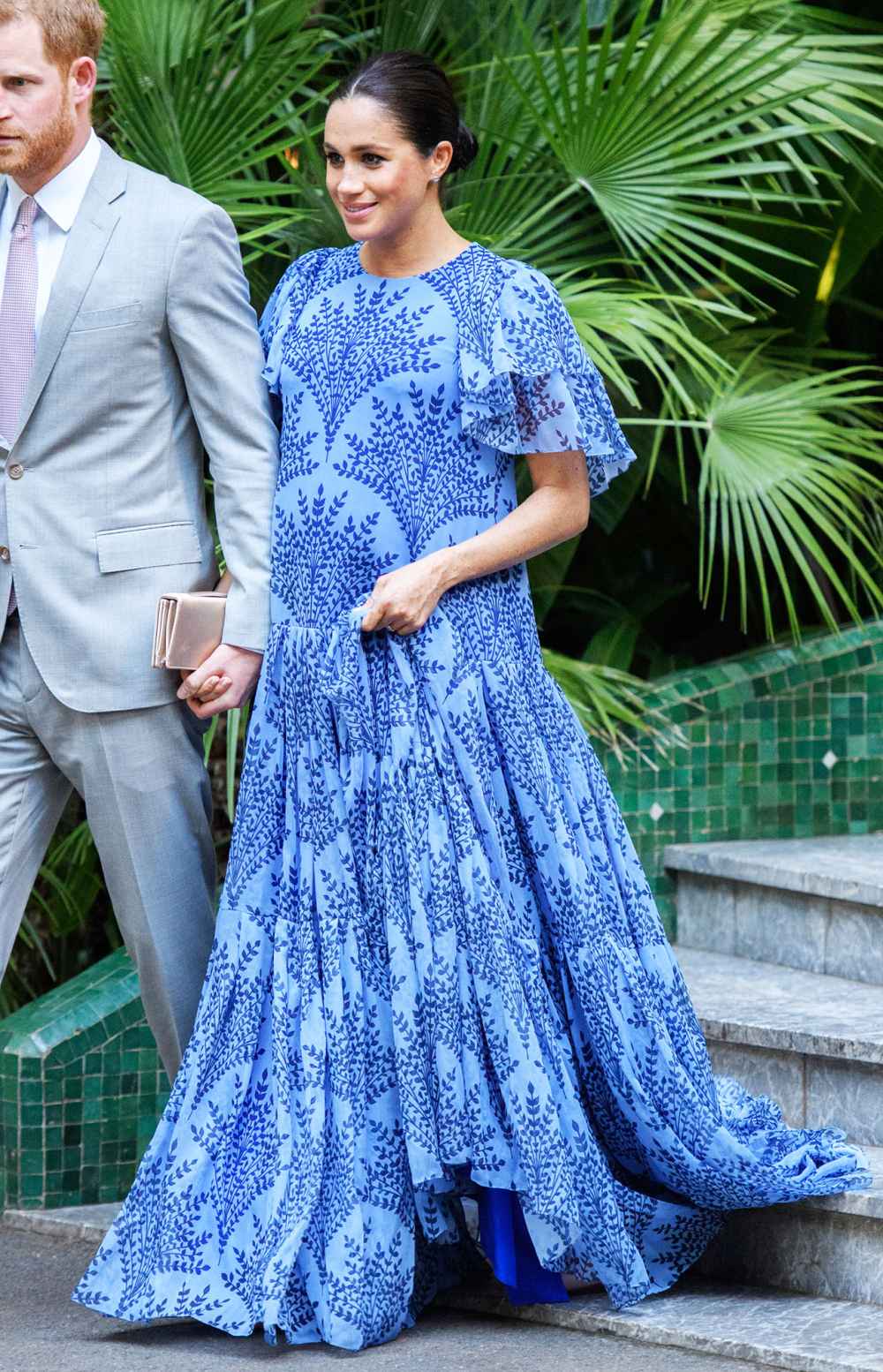 Duchess Meghan's Blue vs. Pink Maternity Looks