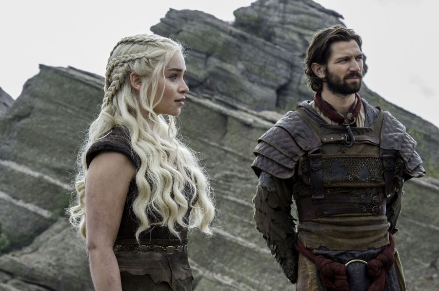 Game of Thrones braids hairstyles hair Emilia Clarke, Michiel Huisman