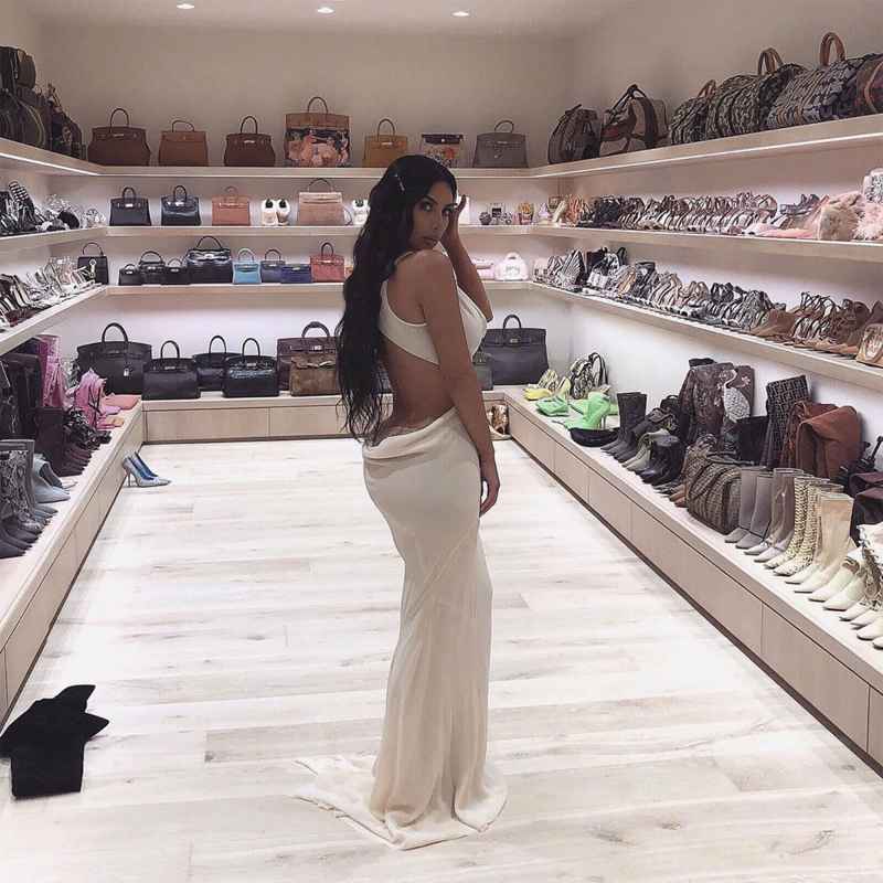 Kim Kardashian fittings cutout back dress white