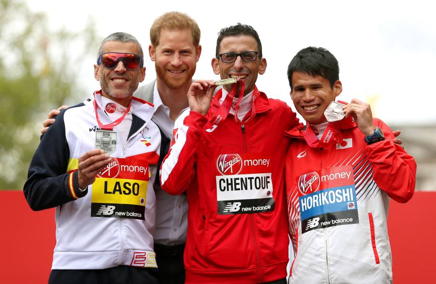 Prince Harry attends Medals 2019 Virgin Money London Marathon