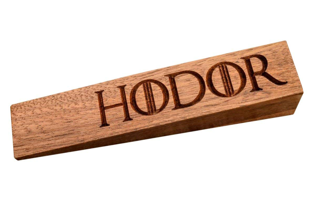 GOT Hodor Game Of Thrones Theme Door Stop Door Wedge Engraved Novelty Fan Stark 