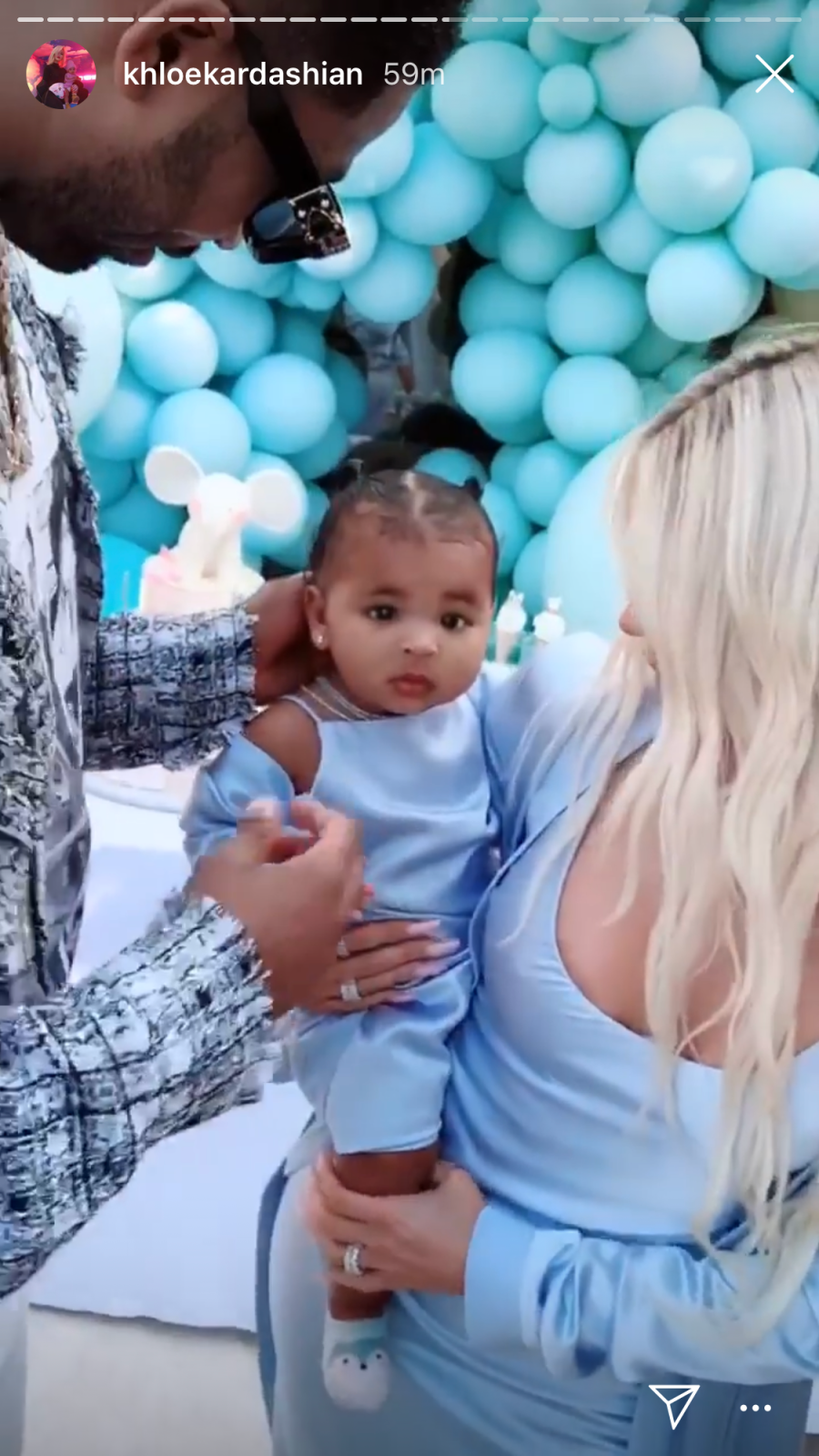 Khloe Kardashian and Tristan Thompson Reunite at Daughter True’s 1st Birthday Party