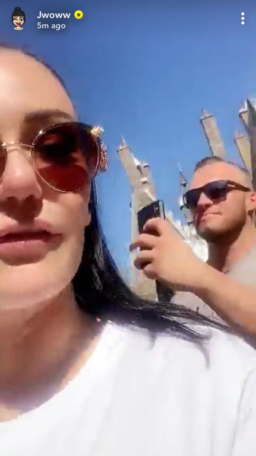 JWoww’s ‘Jersey Shore’ Pals Show Support for Her New Boyfriend As They Visit Harry Potter World Instagram Diagon Alley Jwoww and Zack Clayton Carpinello