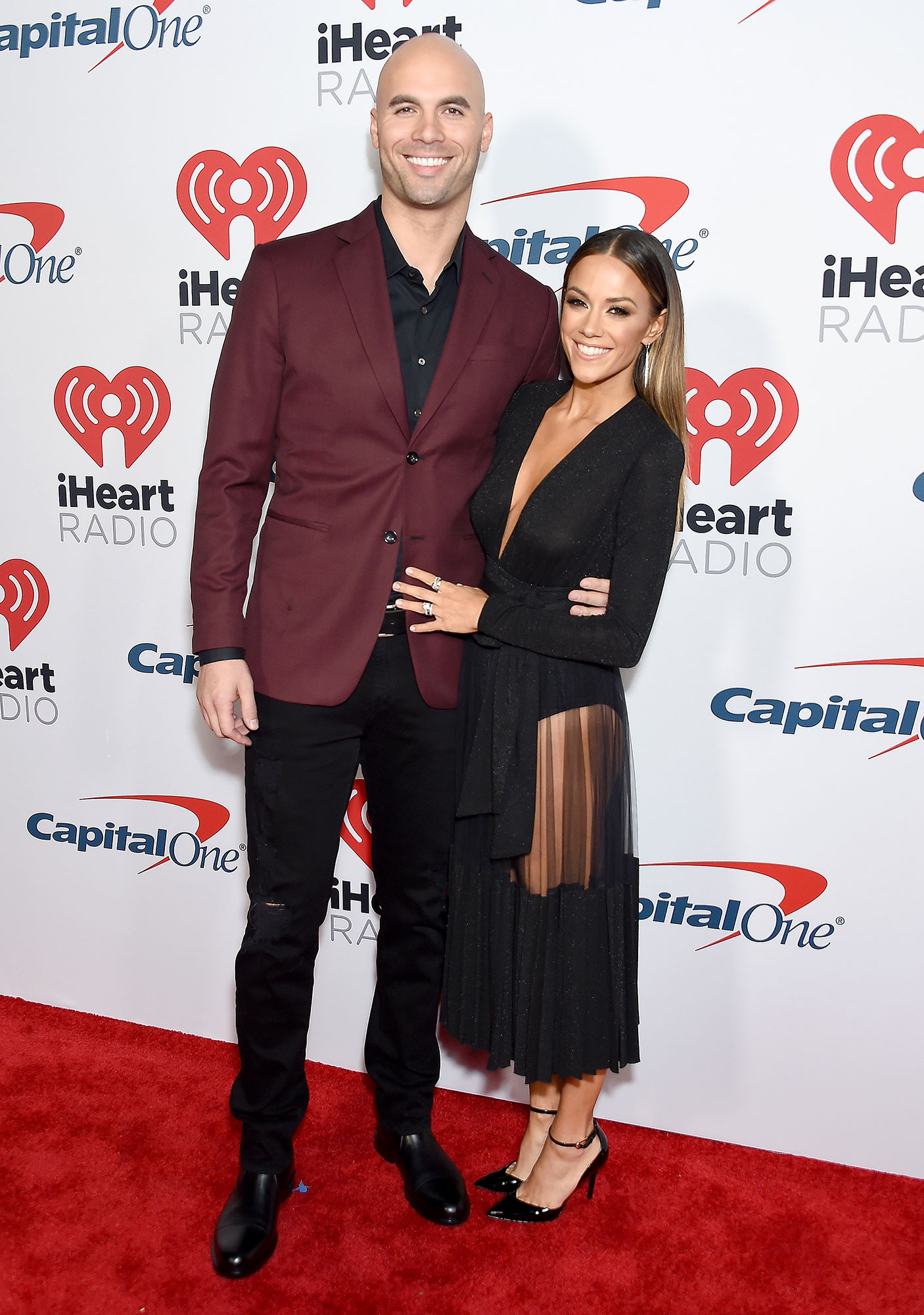 Jana Kramer and Mike Caussin Show Off Muscles in Matching Bathing Suits